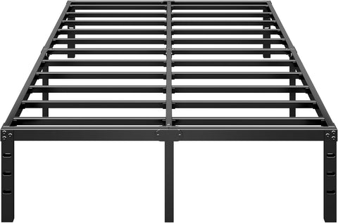 HLIPHA Metal Platform Bed Frame 14 Inch Tall,No Box Spring Needed,Full Size Bed with Heavy Duty Strong Support Slats,Easy to Assemble,Black
