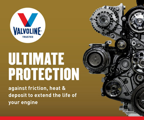 Valvoline Extended Protection High Mileage with Ultra MaxLife Technology 5W-20 Full Synthetic Motor Oil 1 QT, Case of 6