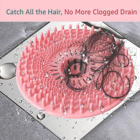Silicone Hair Catcher for Shower Drain & Bathtub – Anti-Clog Sink Strainer
