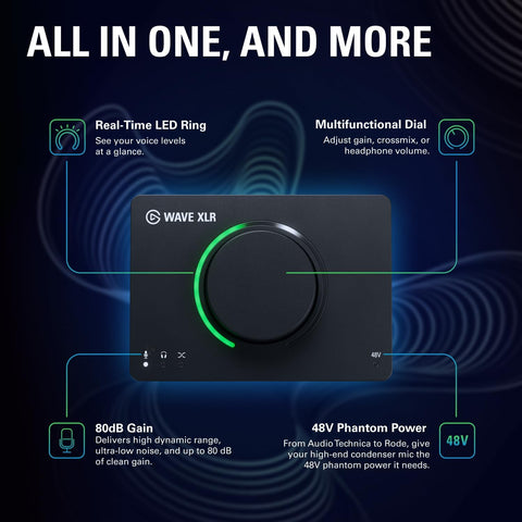 Elgato Wave XLR MK.2 USB Audio Interface and DSP Mixer