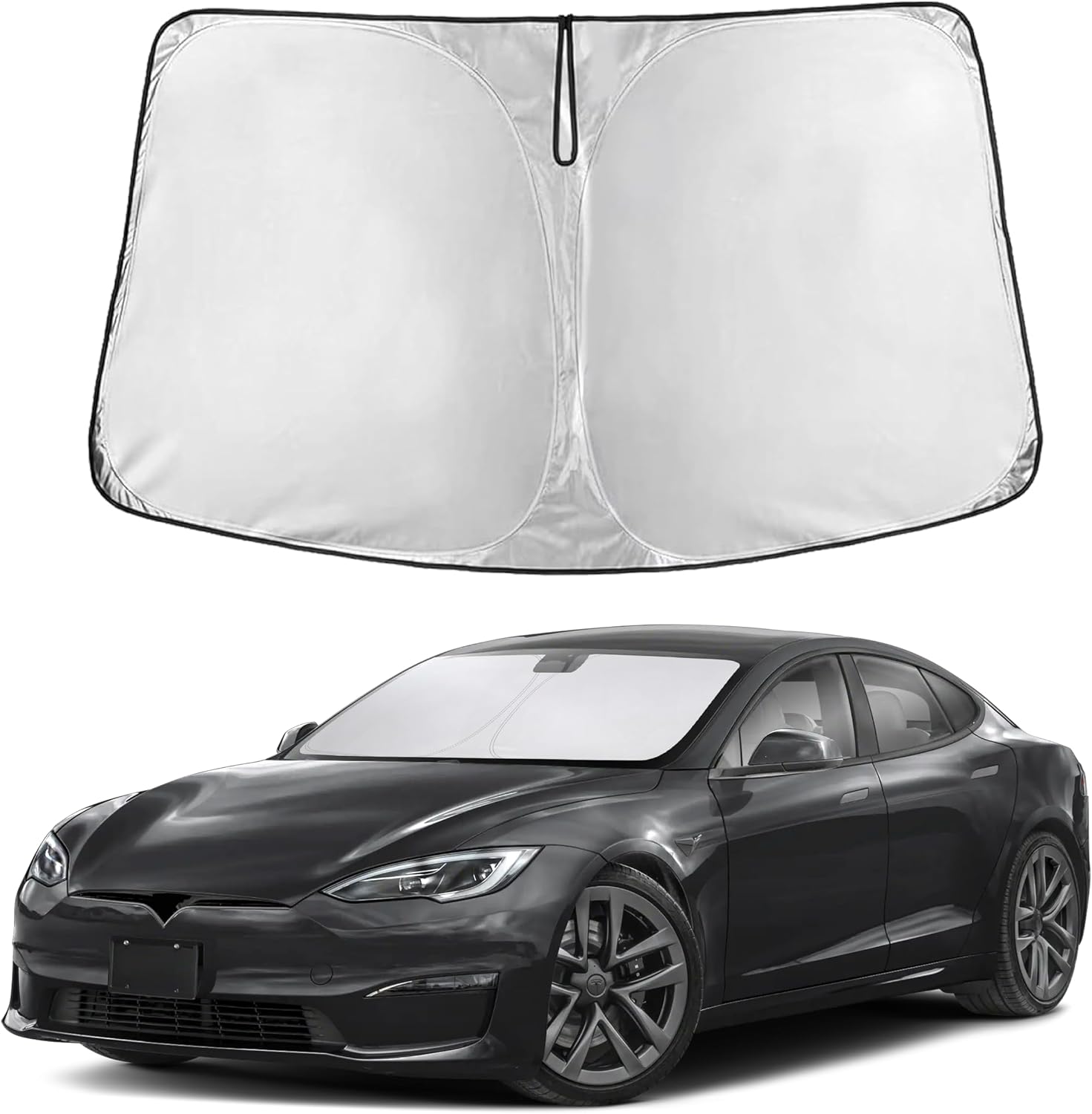 EcoNour Windshield Sunshade Compatible for Tesla Model S 2012-2025 2026