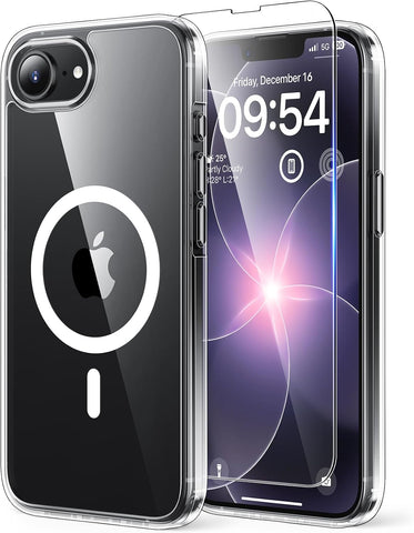 TAURI for iPhone 17e Case/for iPhone 16e Case Compatible with MagSafe Clear