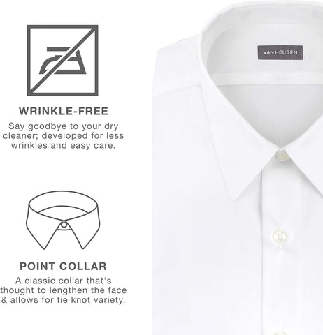 Van Heusen Men's Big Fit Poplin Dress Shirt (Big & Tall)
