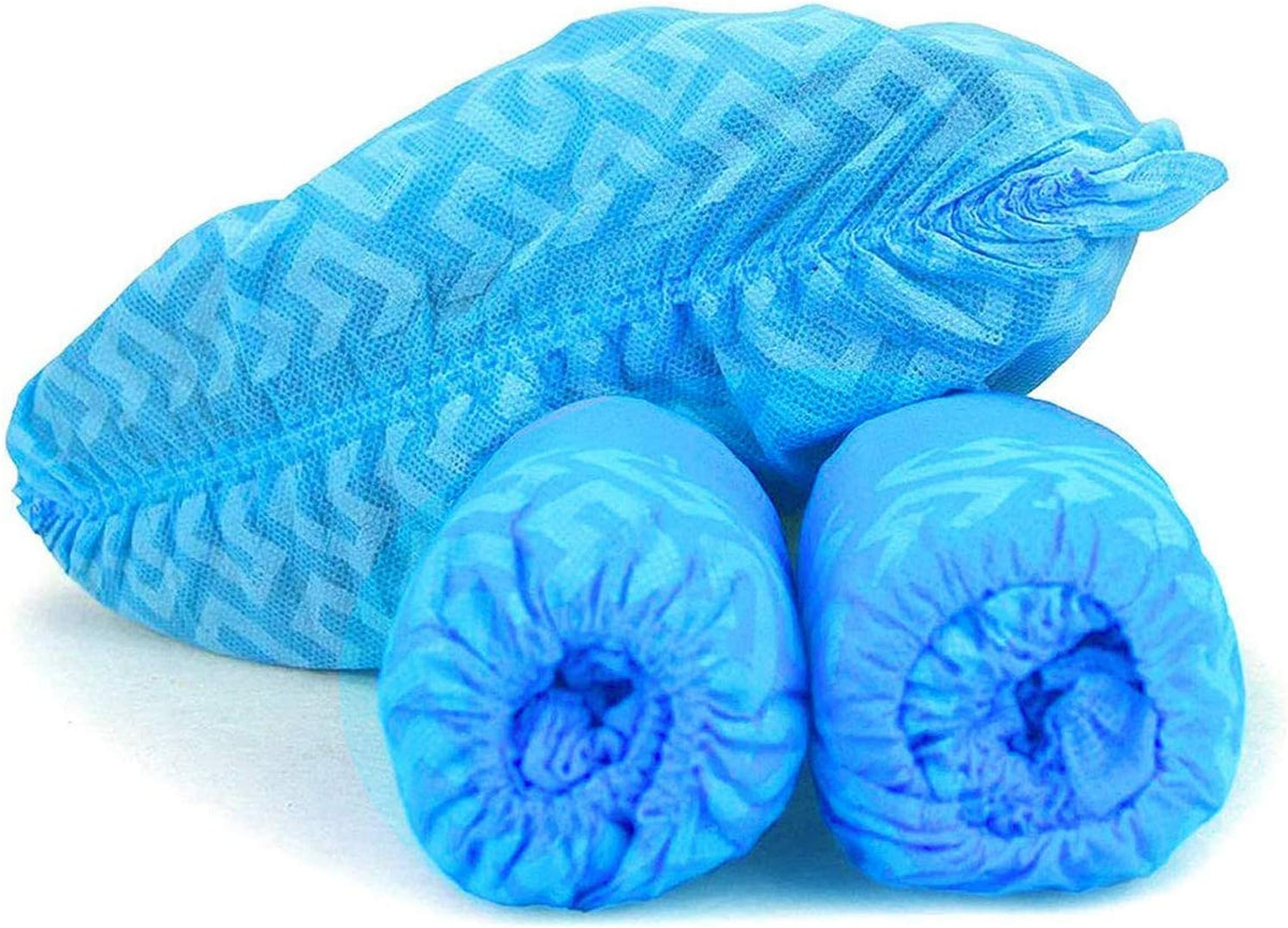 Disposable Shoe Covers, Non-Slip, 500 Pairs, Fits Men's 14