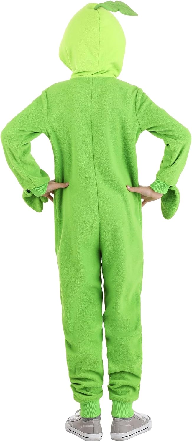 Plants Vs Zombies Kids Green Peashooter Onesie Costume for Boys, Officially Licensed Peashooter Costume for Video Game Fans