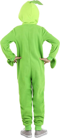 Plants Vs Zombies Kids Green Peashooter Onesie Costume for Boys, Officially Licensed Peashooter Costume for Video Game Fans