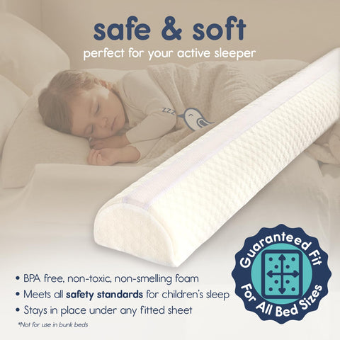 Hiccapop 2-Pack, Foam Bed Bumper for Toddlers, Foam Bed Rail for Toddlers
