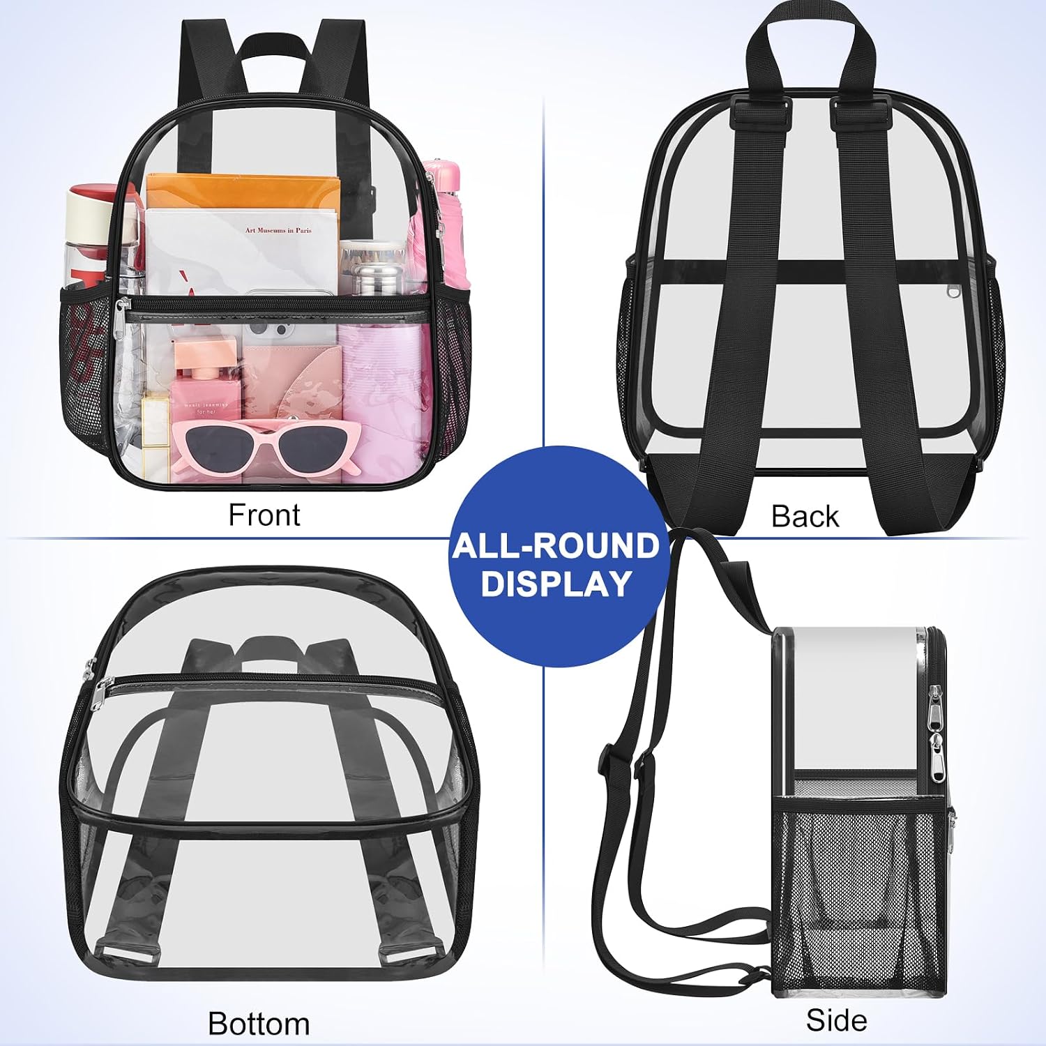 Clear Backpack for Stadium Events Clear Bag for Concets School festivals