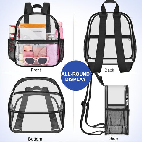 Clear Backpack for Stadium Events Clear Bag for Concets School festivals