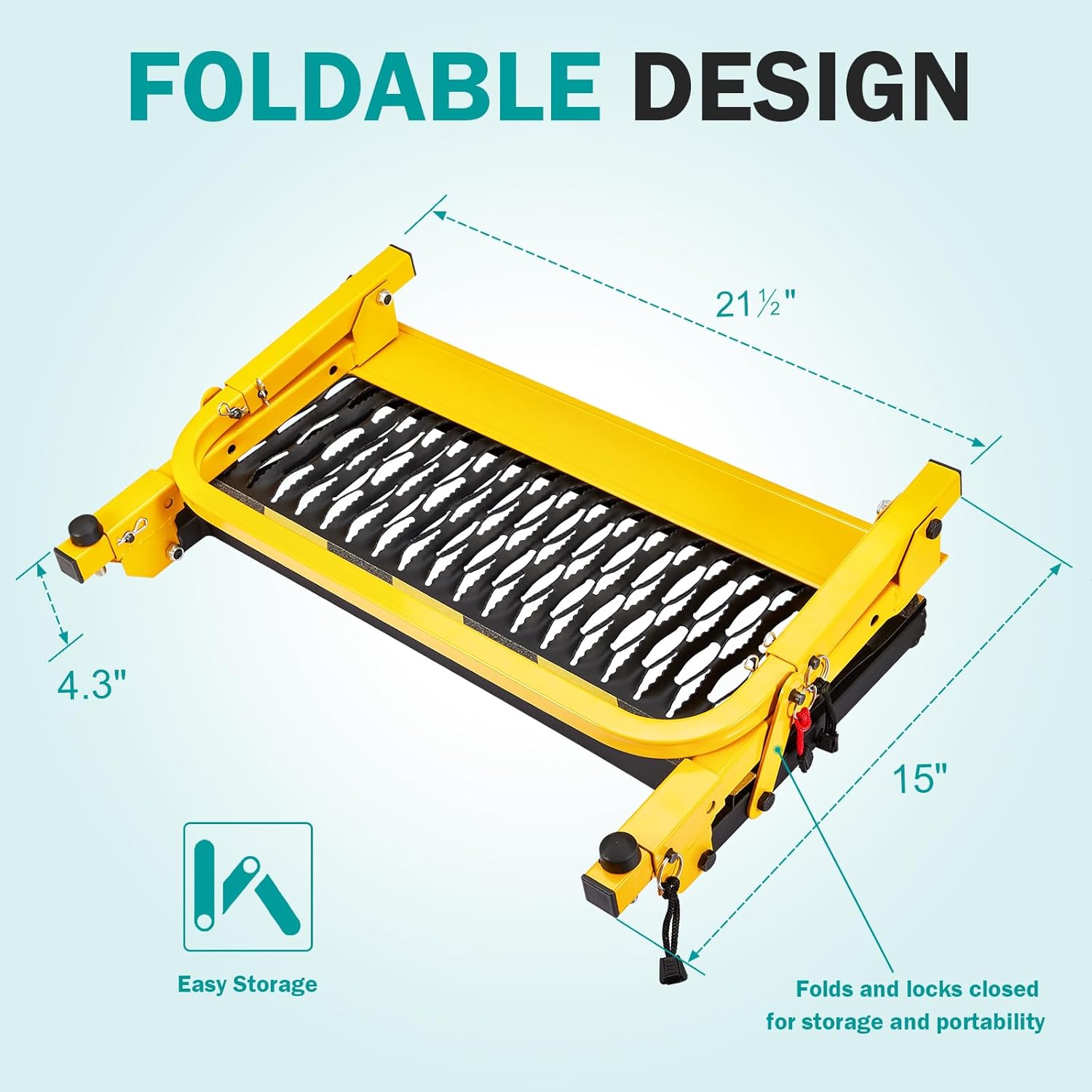 Tire Step for Truck, Heavy Duty Folding Tire Step 350 lbs Capacity