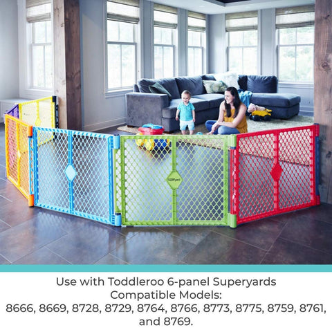 Toddleroo Superyard Wall Mount Kit for Barrier Conversion; Gray