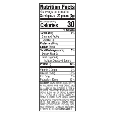 HAPPY BABY Greek Yogis, Blueberry & Purple Carrot, 1oz Pouch (8 Pack)