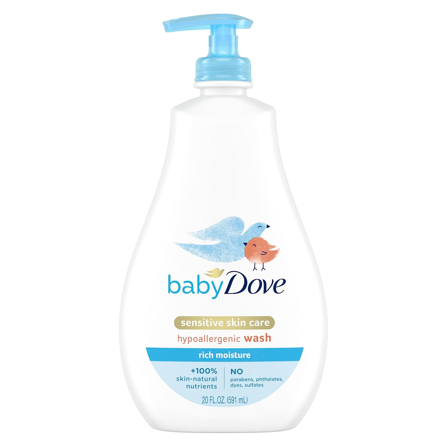 Baby Dove Sensitive Skin Care Baby Wash For Baby Bath Time Rich 20 oz