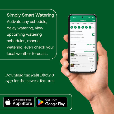 Rain Bird ARC6 Irrigation Controller, Smart WiFi, Indoor, 6-Station