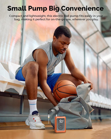 ETENWOLF P300 Plus Ball Pump, Electric Basketball Pump Inflation Deflation