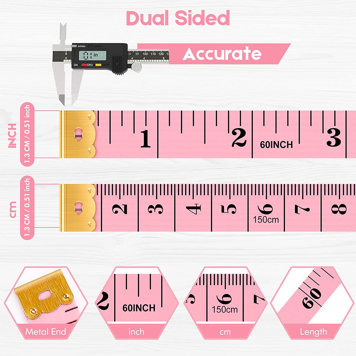 Tape Measure, iBayam Soft Ruler Measuring Tape for Body Weight Loss Sewing