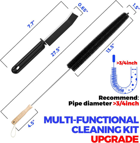 Holikme Dryer Vent Cleaner Kit, 3 Pcs Replacement Lint Brush for Vent Trap