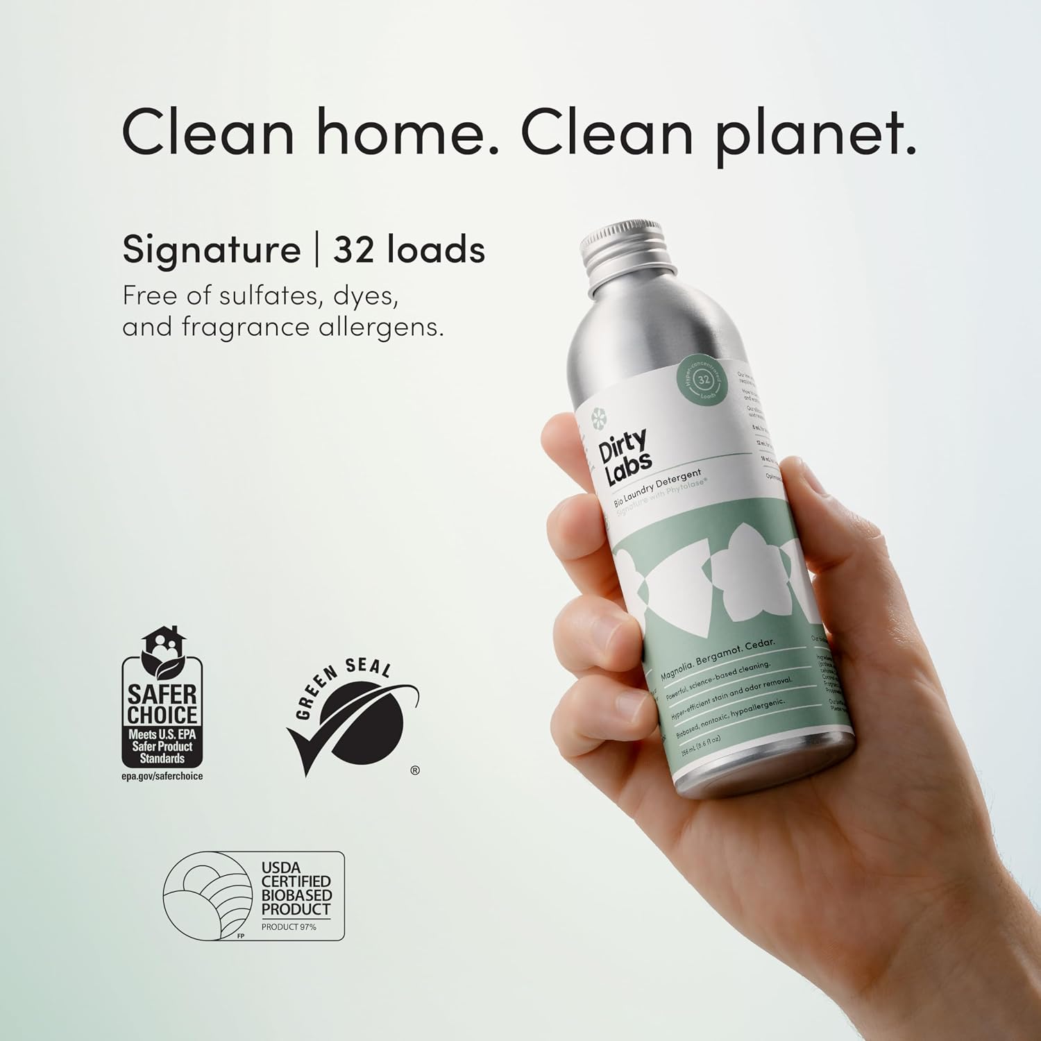 Dirty Labs | Signature | Bio Laundry Detergent | 32 Loads (8.6 fl oz)