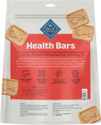 Blue Buffalo Health Bars Bacon Egg & Cheese Mini Dog Biscuits, 32 oz