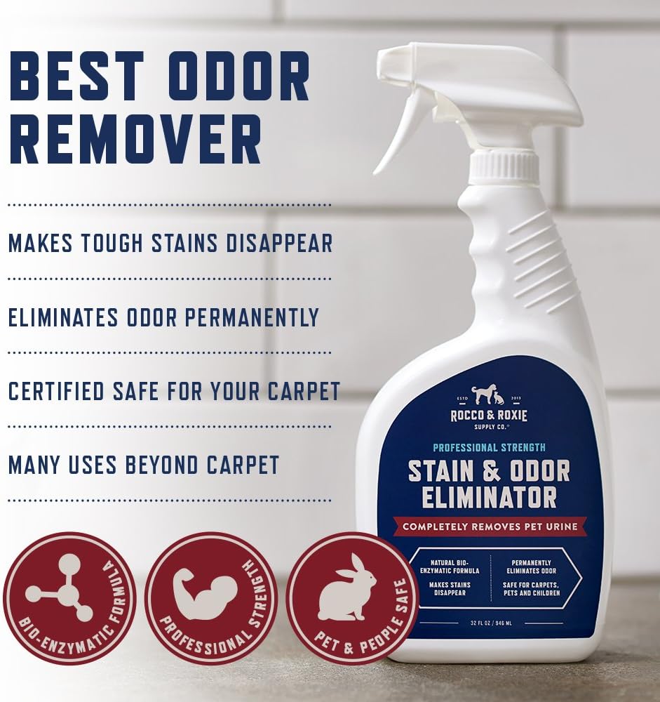 Rocco & Roxie Enzyme Stain & Odor Eliminator, 32 Fl Oz