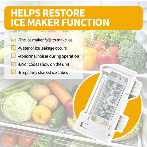 W10873791 Ice Maker Compatible with Whirlpool, Kenmore & KitchenAid NOT Universal Ice Maker Replaces W10760070, W10798411, W10847507, W10873791VP, W11130444