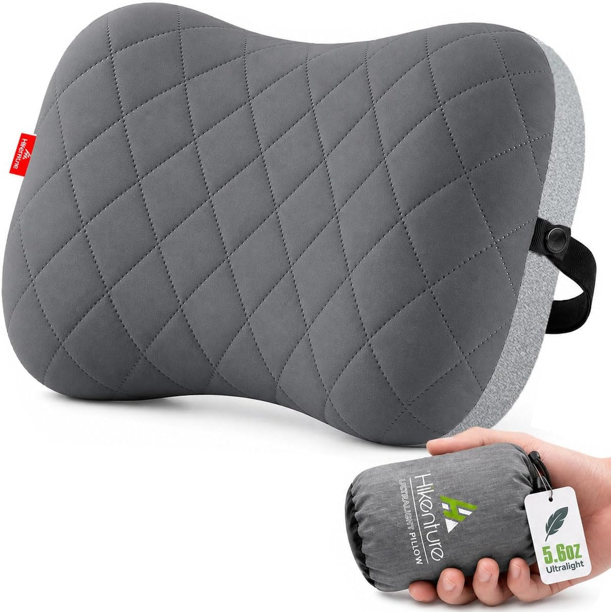 Hikenture Camping Pillow with Removable Cover, Ultralight Inflatable Pillow