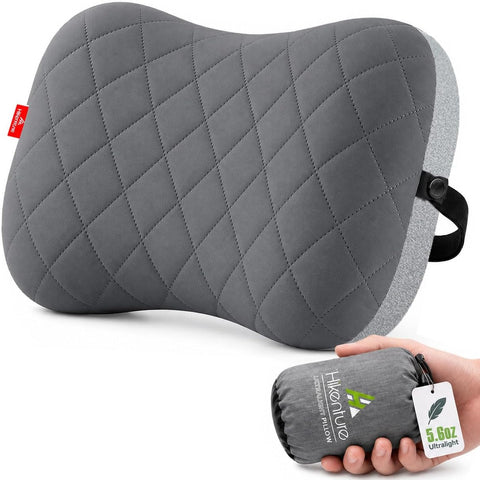 Hikenture Camping Pillow with Removable Cover, Ultralight Inflatable Pillow