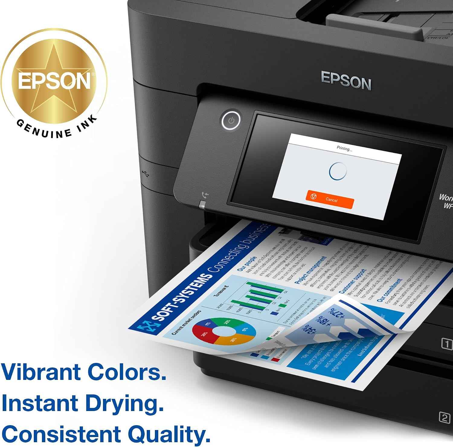 Epson 822XL Genuine High Capacity Magenta Ink Cartridge T822XL320 | Works with WorkForce Pro WF-3820 WF-3823 WF-4820 WF-4830 WF-4833 WF-4834 Printers