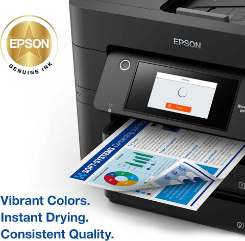 Epson 822 Genuine Ink Standard Capacity Color Cartridge 4-Pack T822520 | Works with WorkForce Pro WF-3820 WF-3823 WF-4820 WF-4830 WF-4833 WF-4834 Printers