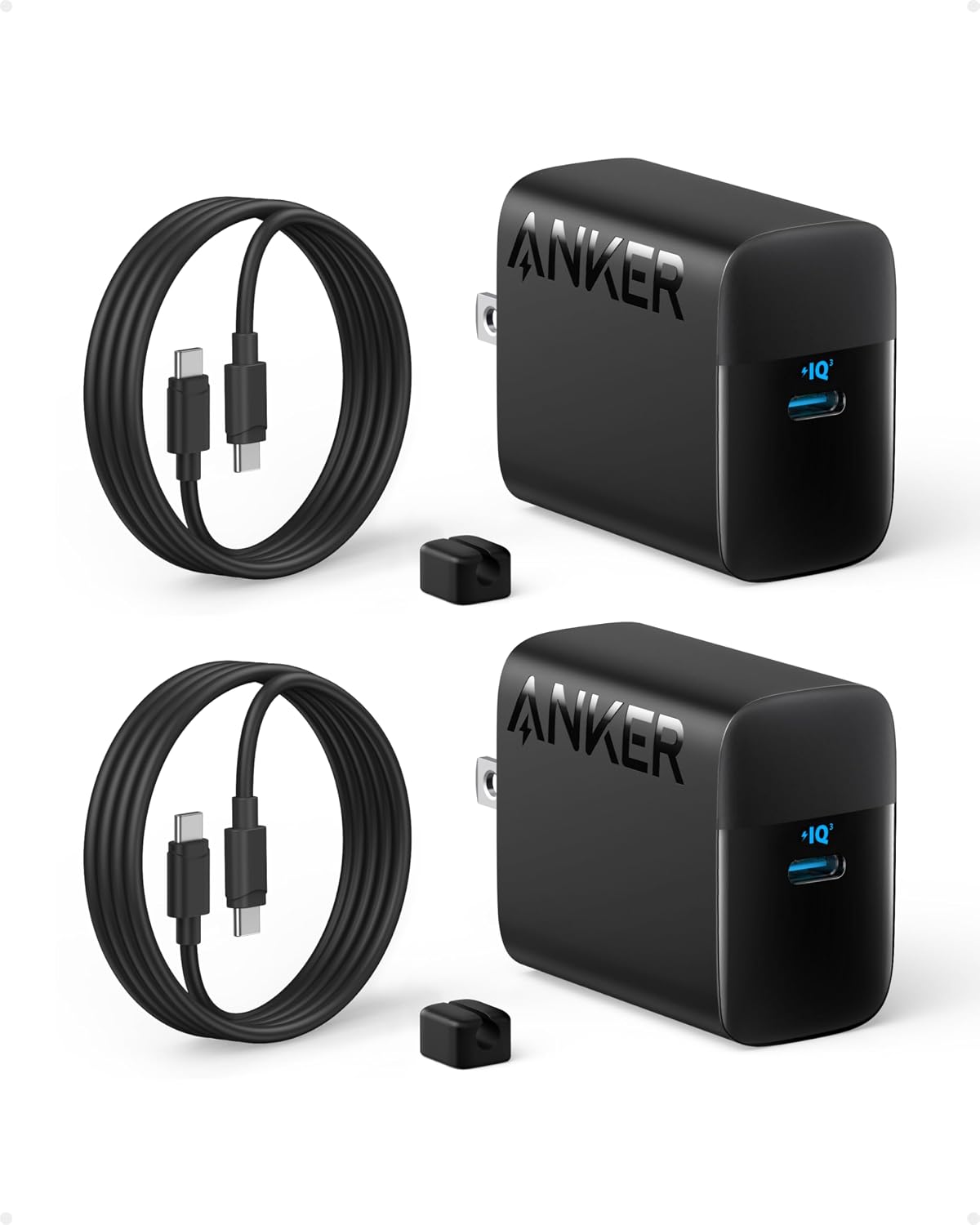 Anker 45W USB C Charger Block, 2-Pack Type C Charger Fast Charging