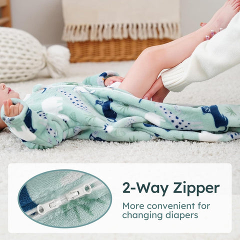 Yoofoss Baby Sleep Sack 18-24 Months TOG 1.5 Long Sleeve 2-Way Zipper