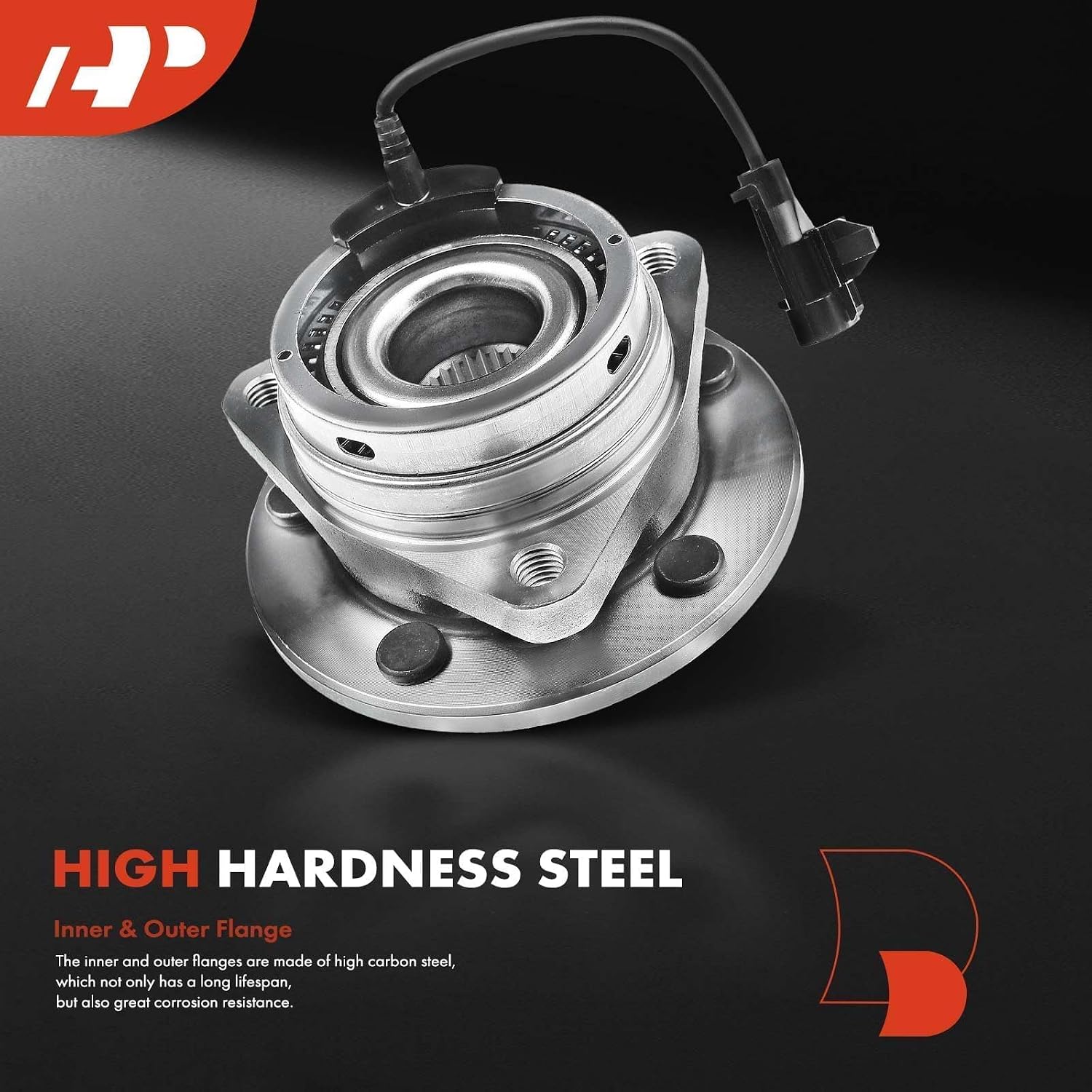 A-Premium 2 x Front Wheel Bearing and Hub Assembly with ABS & 5-Lug