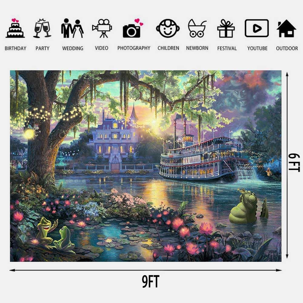 Palace Photography Background Fairy Tale Prince Princess Happiness Frog Castle Photography Background Studio Props (9x6ft)