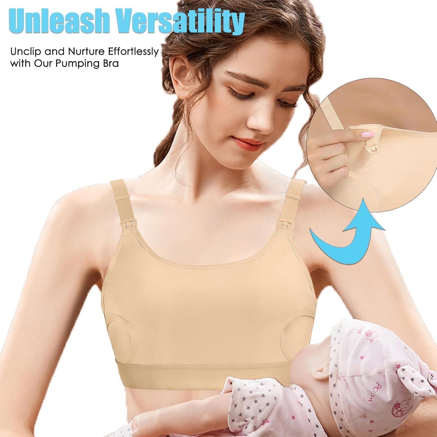 Hands Free Pumping Bra Hands-Free Breast Pump Bra Nursing Bras