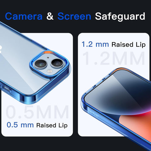 JETech Case for iPhone 14, Anti-Yellowing, Blue
