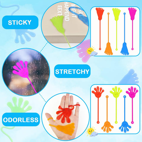 Party Favors Goodie Bag Stuffer Fillers for Kids (30 PCS), Large Sticky Hands & Feet for Birthday Pinata, Classroom Students Non Candy Treats Prizes Supplies Toys Gifts for Toddlers Boys Girls