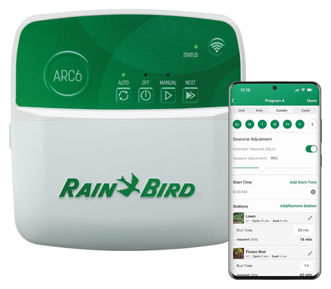 Rain Bird ARC6 Irrigation Controller, Smart WiFi, Indoor, 6-Station