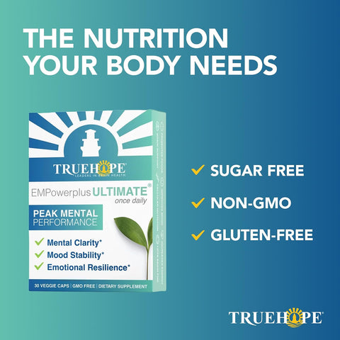 Truehope EMPowerplus Ultimate Daily Brain, Focus & Mood Supplement 30 Count