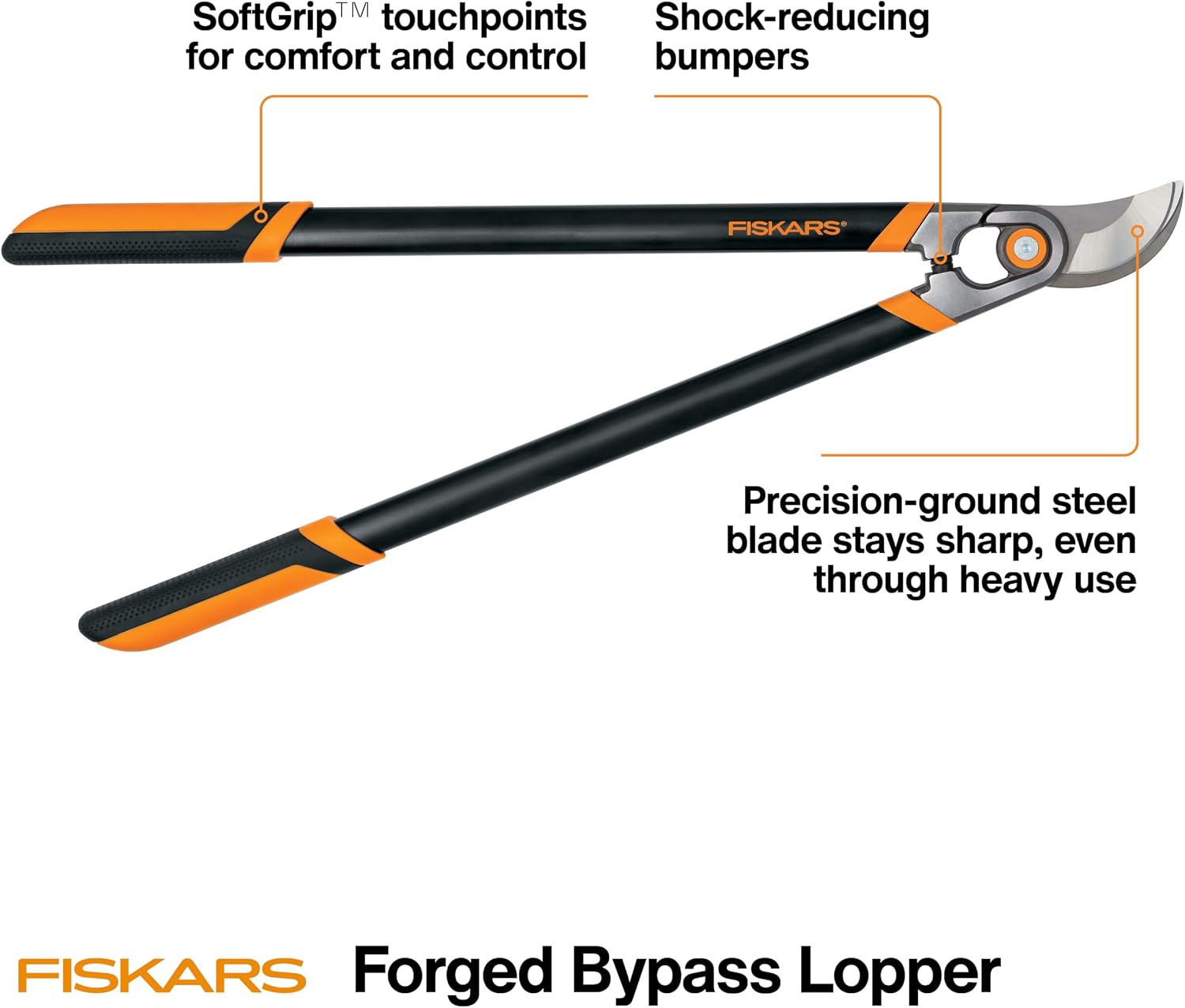 Fiskars 30" Forged Garden Bypass Loppers, 2" Cut Capacity Tree Trimmer