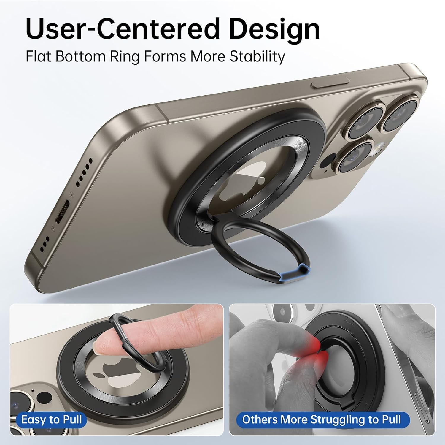 SYNCWIRE for MagSafe Phone Grip, Magnetic Phone Ring Holder - Titanium Blue