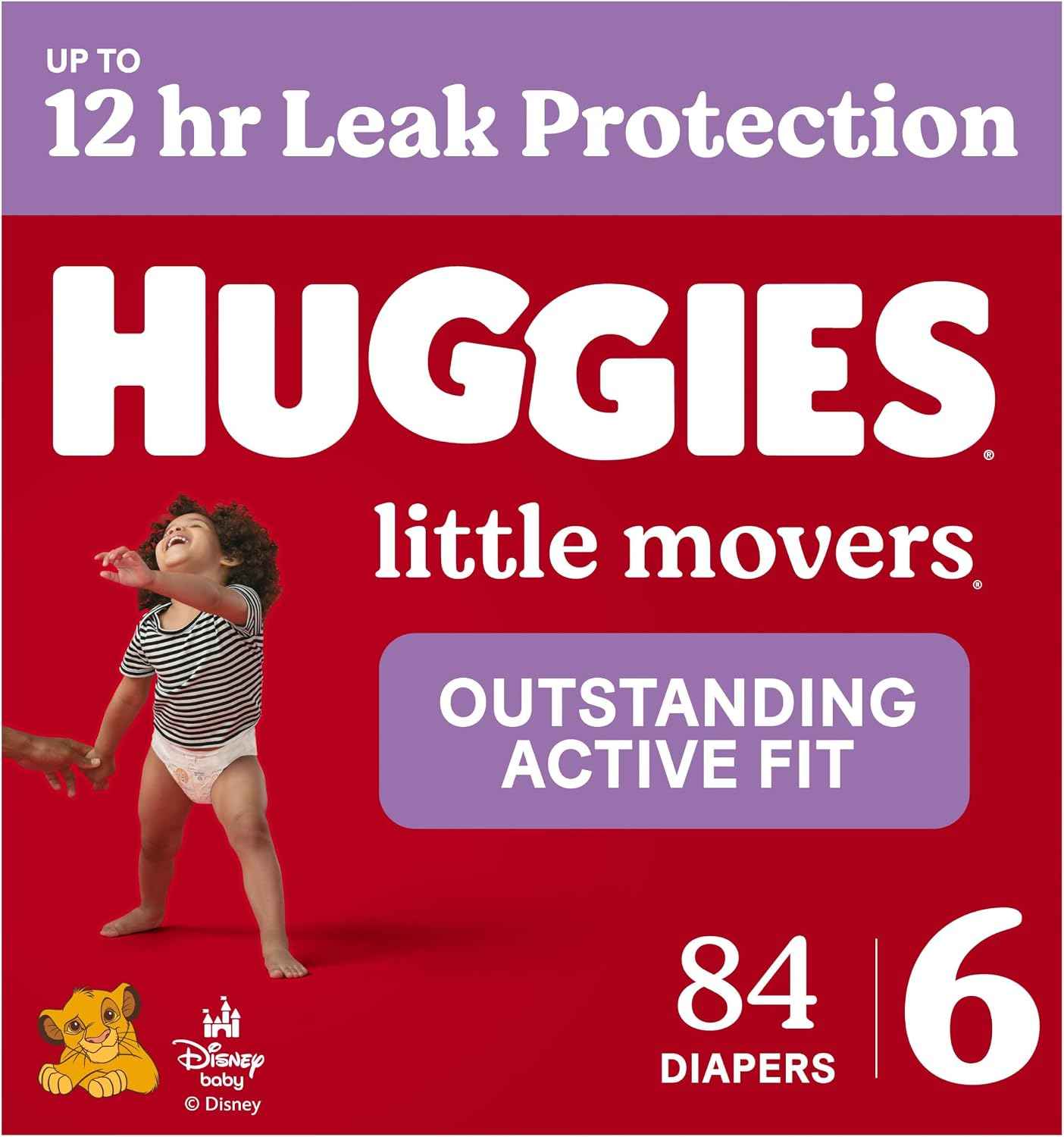 Huggies Little Movers Diapers Size 6, 84 Count