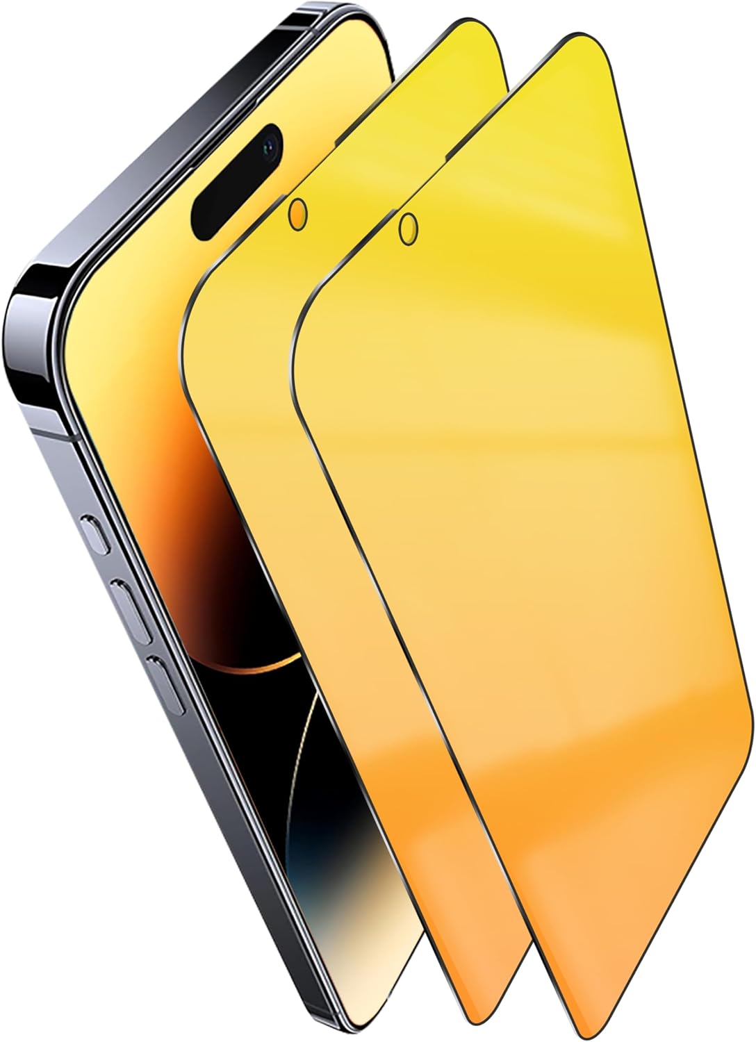 Privacy Screen Protector for iPhone 14/13 /13 Pro (Gold)