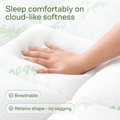 Niagara Sleep Solution Queen Ultra Soft Mattress Topper — Back Pain Relief