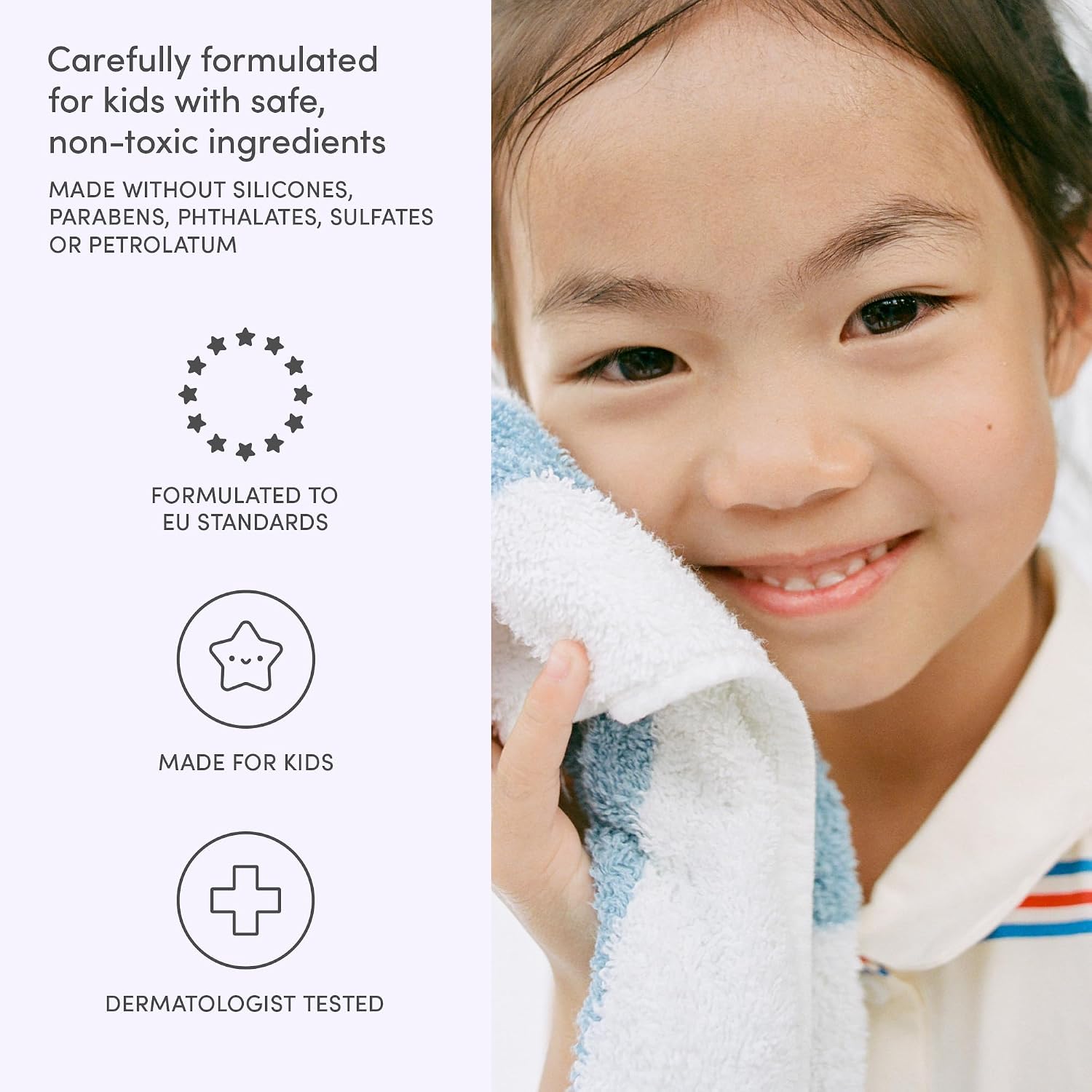 Evereden Multi-Vitamin Kids Body Wash, Dermatologist-Tested, EWG Verified
