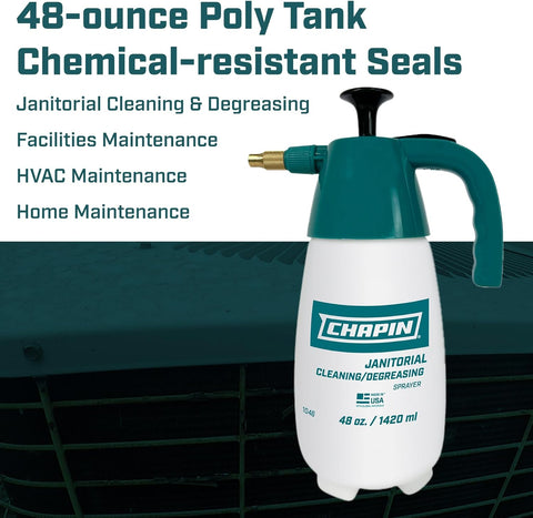 CHAPIN 1046 48-Oz Industrial Hand Pump Sprayer for Cleaners & Degreasers