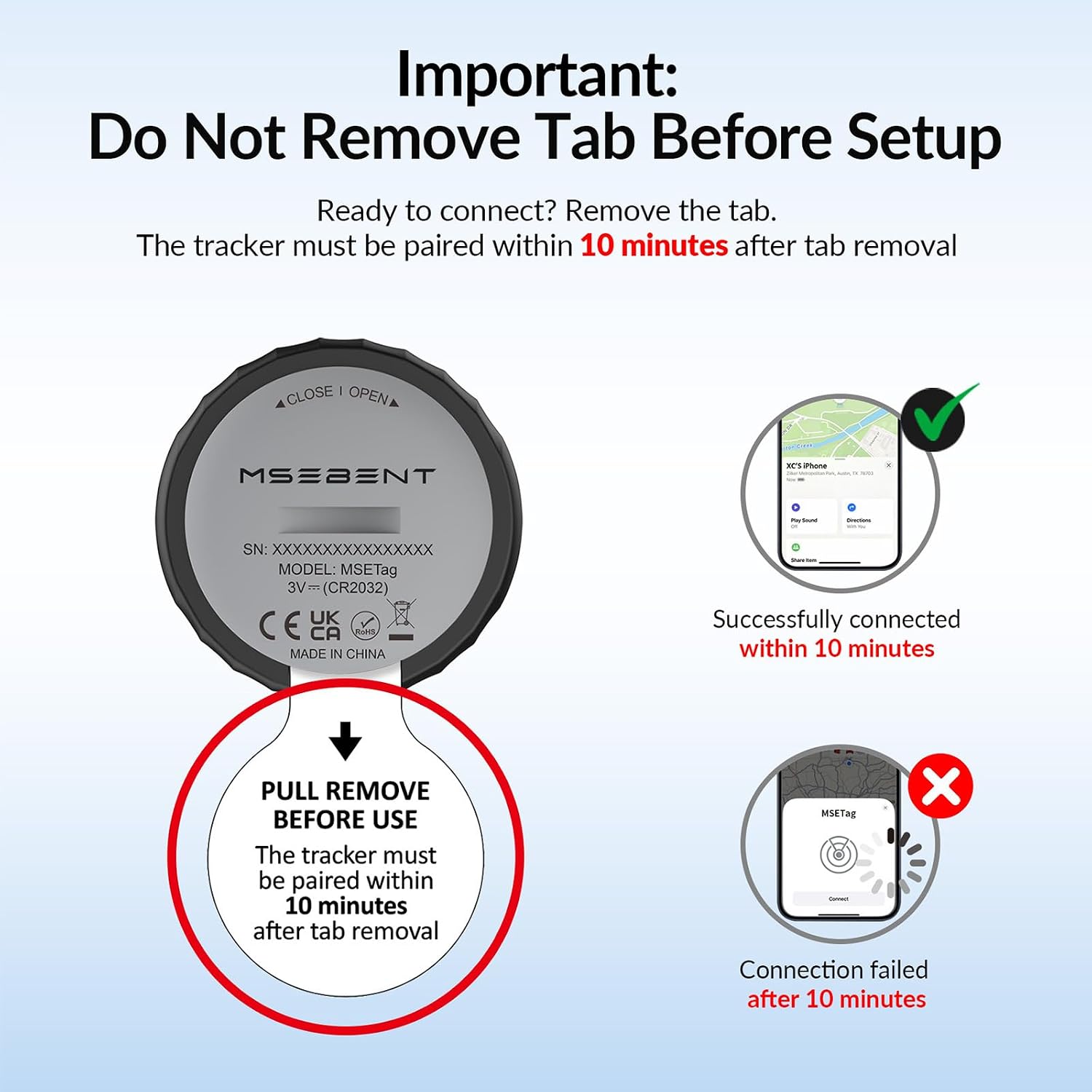 Tracker Tag - 2 Pack [Apple MFi Certified] Bluetooth Trackers Works with Apple Find My (iOS Only) - IP67 Waterproof Item Finders | Track Keys, Wallet, Luggage, Backpack