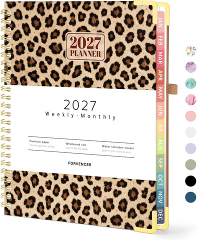Forvencer 2027 Planner, Hardcover Calendar Planner Jan - Dec 2027, 6"x8"