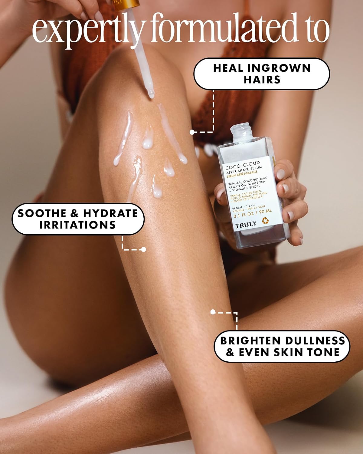 Truly Beauty Luxury After Shave Serum | Soothing Post-Shave Treatment