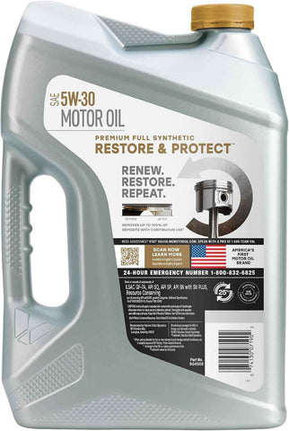 Valvoline Restore & Protect Full Synthetic 5W-30 Motor Oil 5 Quart