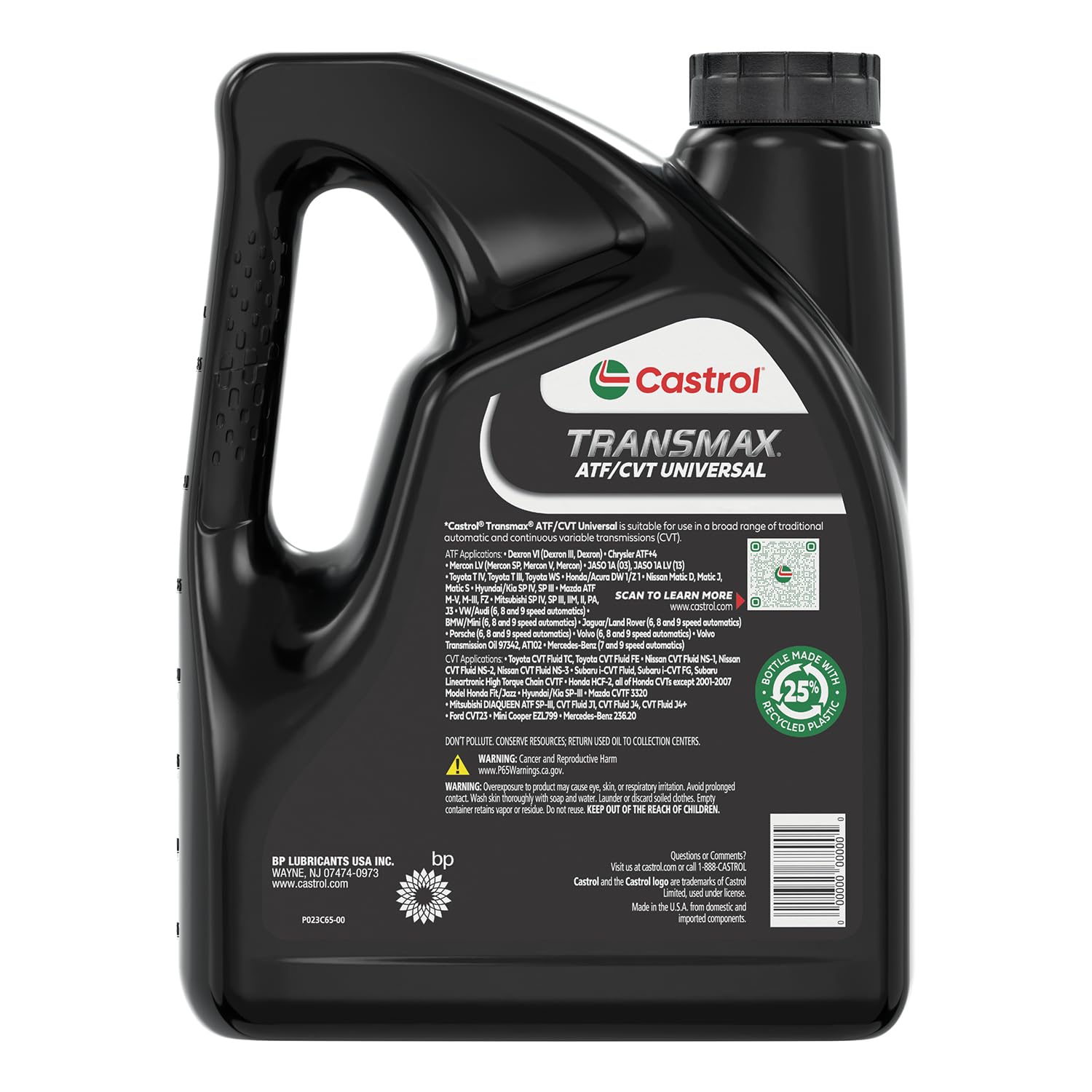 Castrol Transmax ATF/CVT Universal Automatic Transmission Fluid, 1 Gallon